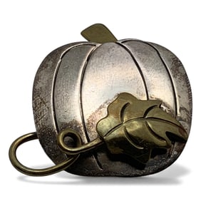 Sterling Silver Pumpkin Pin