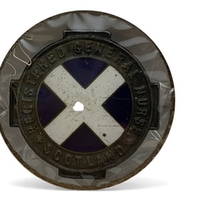Sterling 1926 Registered Nurse Scotland Pin