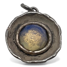 Sterling Silver & Glass Stone Pendant