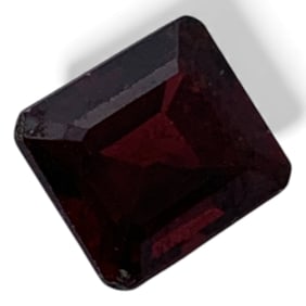 Faceted Red Garnet Gemstone