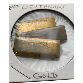 3 Sterling Silver 2nd Lieutenant Pins