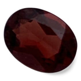 Faceted Red Garnet Gemstone
