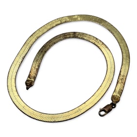 Sterling Silver Gold Tone Necklace