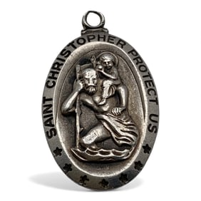 Sterling Silver Religious Pendant