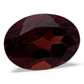 Faceted Red Garnet Gemstone