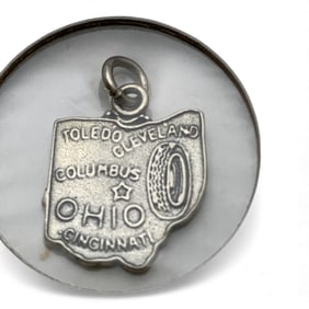 Sterling Silver Ohio Charm