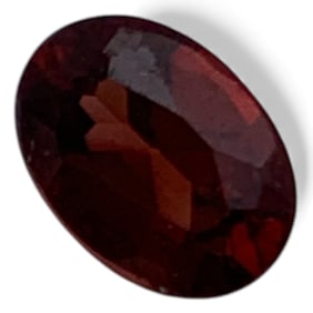 Faceted Red Garnet Gemstone