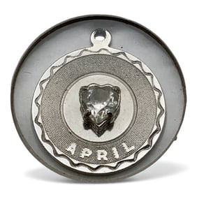 Sterling Silver April Pendant