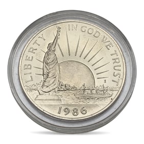 1986 Statue Of Liberty Silver Commemorative Coin