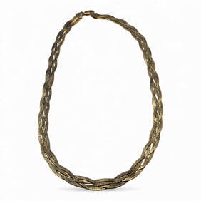 Sterling Silver Gold Tone Necklace