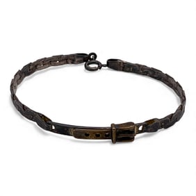 Sterling Silver Belt Design Bracelet