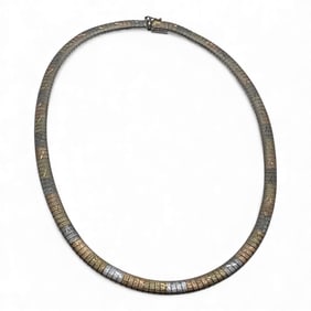 Sterling Silver Gold Tone Necklace