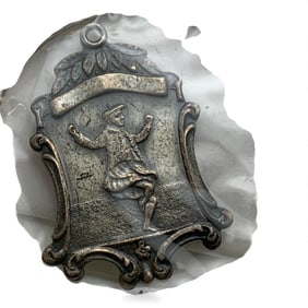 Sterling 1938 Windsor Firemens Field Day Pendant