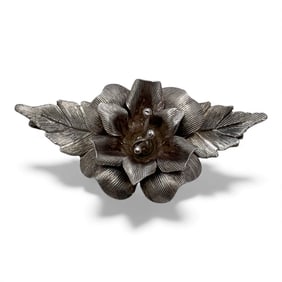 Mexico Sterling Silver Floral Pin