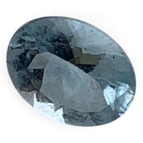 Faceted Clear Blue Quartz Gemstone
