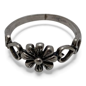 Sterling Silver Flower Ring