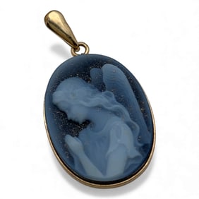 14k Yellow Gold Cameo Pendant
