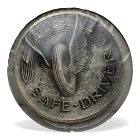 Sterling Silver 1939-43 Safe Driver Pendant