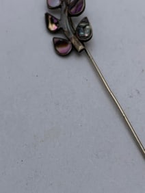 Sterling Silver & Abalone Stick Pin