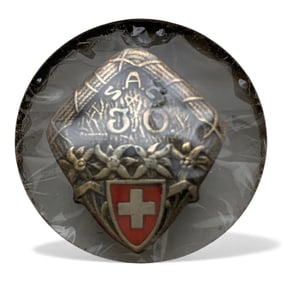 Silver Swiss Red Cross Pin
