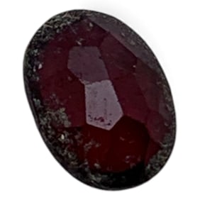 Faceted Dark Purple Quartz Gemstone