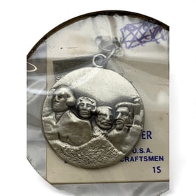 Sterling Silver Mt. Rushmore Pendant