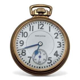 Hamilton 992 10k Gold Filled Pocket Watch