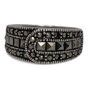 Sterling Silver & Marcasite Ring