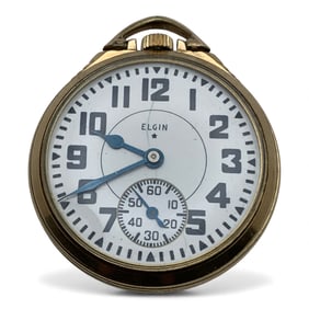 1940 Elgin 23j 10k Gold Filled Pocket Watch