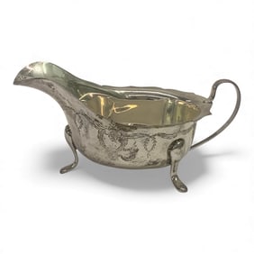English Sterling Silver Gravy Boat
