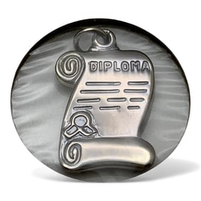 Sterling Silver Diploma Charm