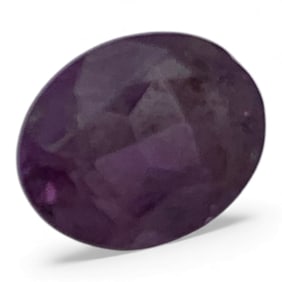 Faceted Bicolor Blue & Purple Sapphire Gemstone