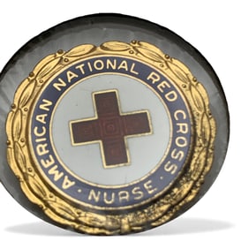 Sterling Enameled Nat'l Red Cross Pin