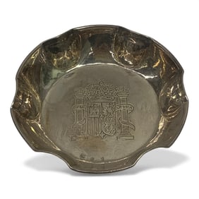 Spanish Hallmarked Sterling Silver Bowl