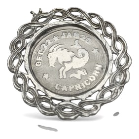 Sterling Silver Capricorn Pendant