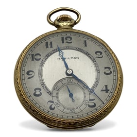1934 Hamilton 912 Gold Filled Pocket Watch