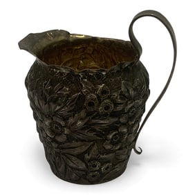 Sterling Silver Floral Creamer