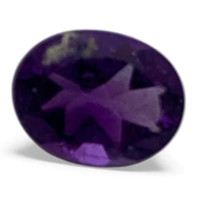 Faceted Purple Amethyst Gemstone