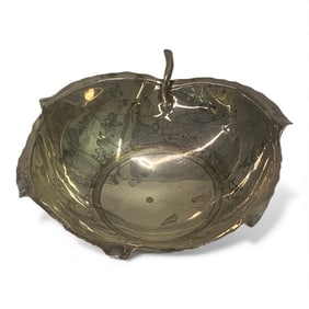 Sciarrotta Sterling Silver Leaf Design Bowl