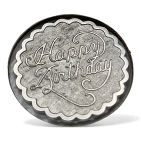 Sterling Silver Happy Birthday Pendant