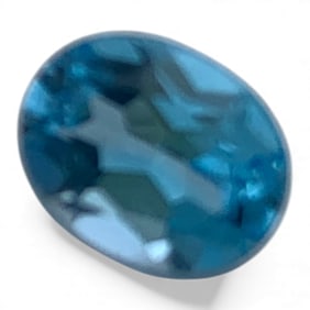 Faceted Blue Topaz Gemstone