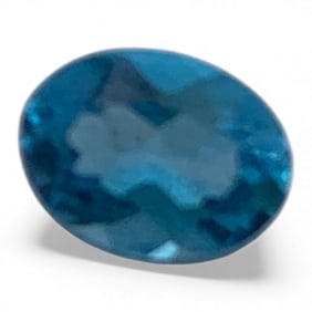 Faceted Blue Topaz Gemstone