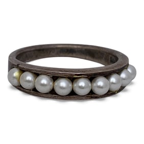 Sterling Silver & Pearl Ring