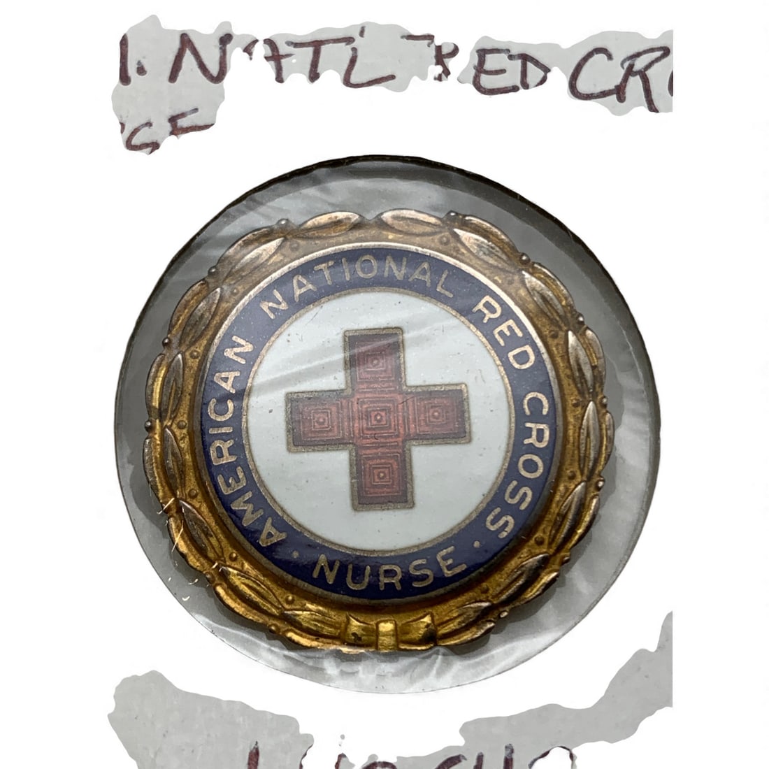 Sterling Enameled National Red Cross Pin (1 of 2)