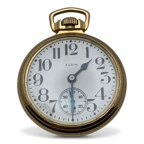 Elgin B. W. Raymond 10k Gold Filled Pocket Watch