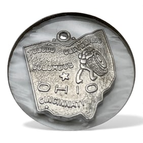 Sterling Silver Ohio Pendant
