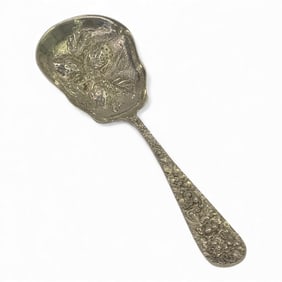 Stieff Sterling Silver Strawberry Serving Spoon