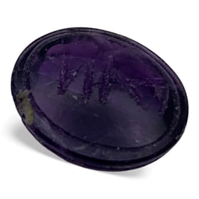 Carved Purple Topaz Scarab