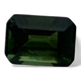 Faceted Green Tourmaline Gemstone