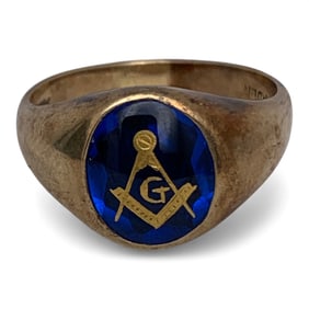 Men's 10k Yellow Gold Mason Ring